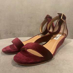 Steve Madden Margie Sandals| Burgundy | Size 8.5 (Women's)